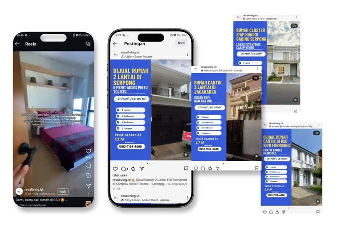 Sosial Media Content & Meta Ads — Resa Living ID